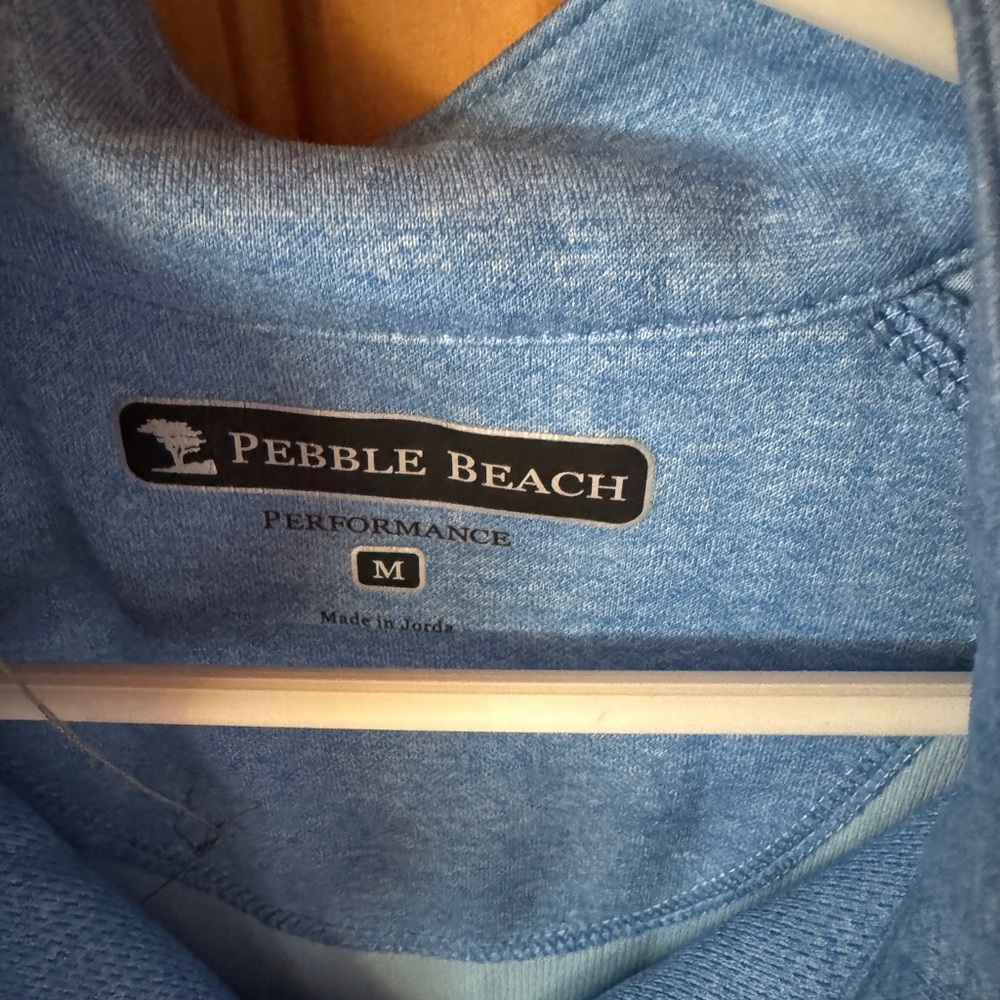 Pebble Beach Performance Light Blue Pullover - image 3